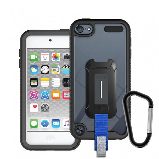 Apple iPod Touch 5th 6th 7th Gen. Case Protection Military Grade W Key Mount & Carabiner | HX-IPTH-BK