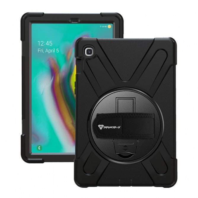 Samsung Galaxy Tab S5E T720 T725 T727 | Ultra 3 Layers Shockproof Rugged Case With Hand Strap And Kick-Stand | JLN-SS-S5E