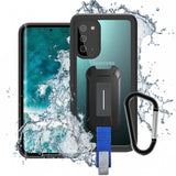 Samsung Galaxy S20 / S20 5G Waterproof Case | IP68 Shock & Water Proof Cover W/ X-Mount & Carabiner | MX-S20-BK — view 1