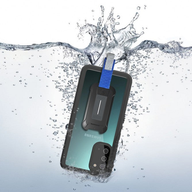MX-S20-BK | SAMSUNG GALAXY S20 / S20 5G WATERPROOF CASE | IP68 SHOCK & WATER PROOF COVER W/ X-MOUNT & CARABINER