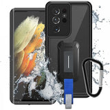Samsung Galaxy S21 Ultra 5G Waterproof Case | IP68 Shock & Water Proof Cover W/ X-Mount & Carabiner | MX-SS21-S21U — view 1