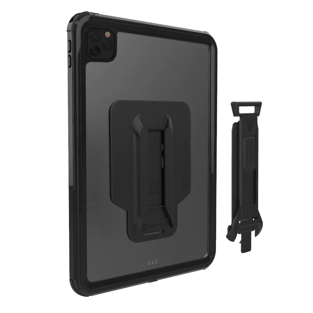 MXS-A15S | iPad Pro 11 ( 3rd / 4th Gen ) 2021 / 2022 | IP68 Waterproof, Shock & Dust Proof Case With Handstrap & Kickstand & X-Mount