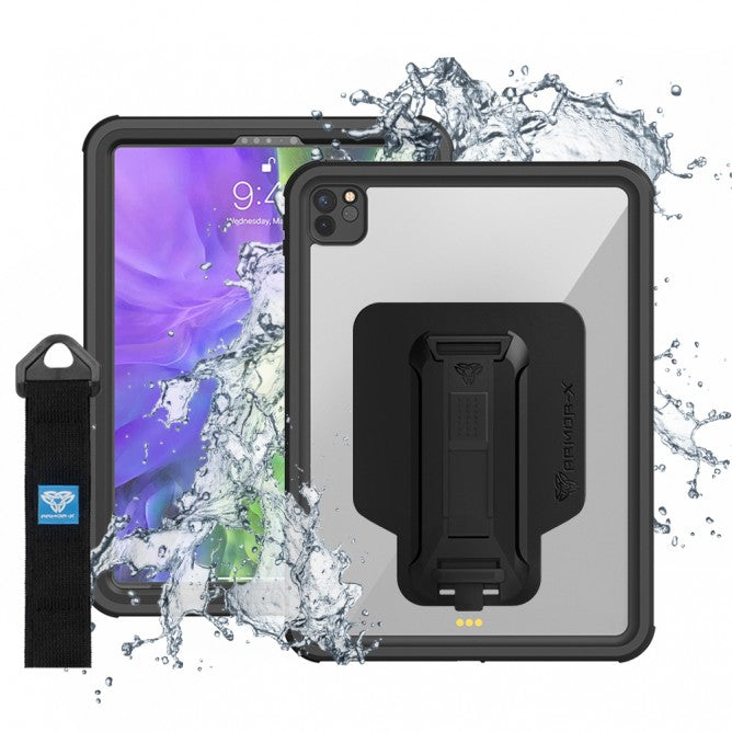 iPad Pro 11 ( 2nd/3rd Gen ) 2020/2021 | IP68 Waterproof Case With Handstrap & Kickstand & X-Mount | MXS-A12S
