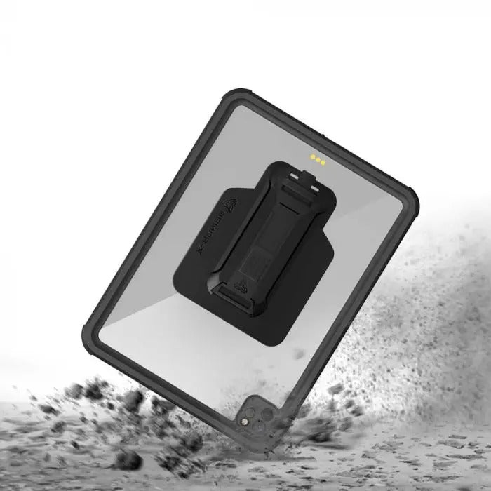 MXS-A17S | iPad Pro 12.9 ( 5th / 6th Gen ) 2021 / 2022 | IP68 Waterproof, Shock & Dust Proof Case With Handstrap & Kickstand & X-Mount