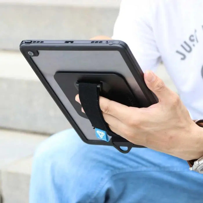 MXS-A17S | iPad Pro 12.9 ( 5th / 6th Gen ) 2021 / 2022 | IP68 Waterproof, Shock & Dust Proof Case With Handstrap & Kickstand & X-Mount