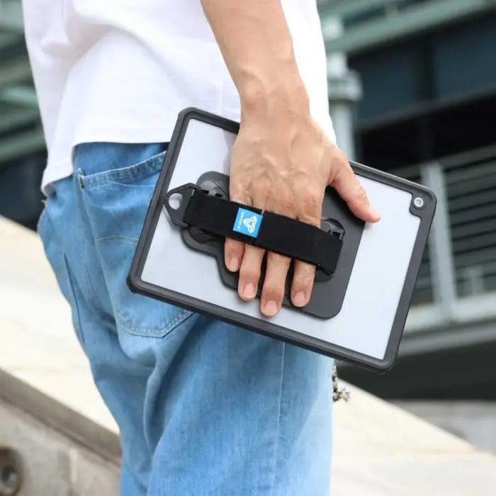 MXS-A17S | iPad Pro 12.9 ( 5th / 6th Gen ) 2021 / 2022 | IP68 Waterproof, Shock & Dust Proof Case With Handstrap & Kickstand & X-Mount