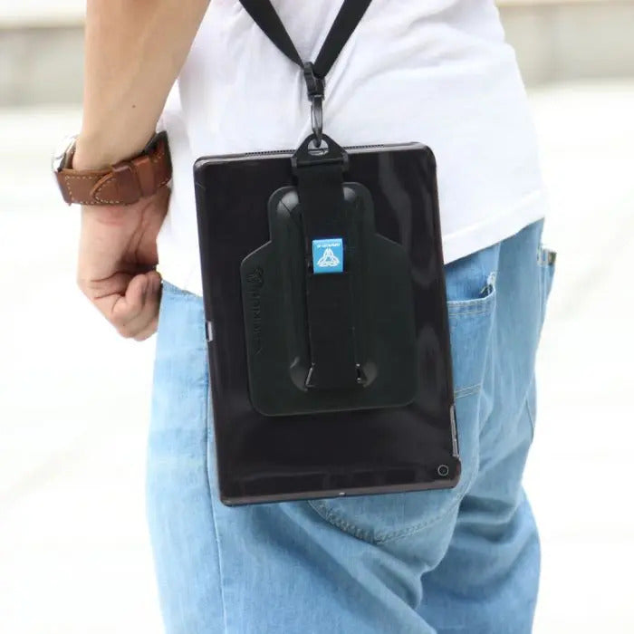 PXS-AP03 | APPLE IPAD 9.7 / IPAD PRO 9.7 2016 / IPAD AIR 1 / IPAD AIR 2 | SHOCKPROOF CASE W/ KICKSTAND & HAND STRAP & X-MOUNT
