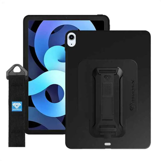 PXS-iPad-A4 | iPad Air 4 2020 / Air 5 2022 | Shockproof Case w/ Kickstand & hand strap & X-Mount