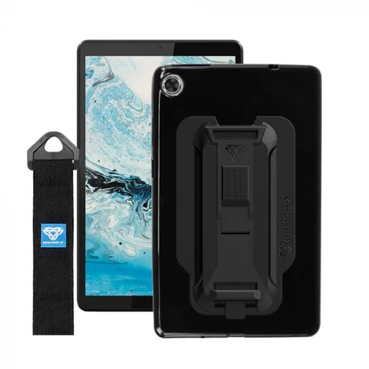 PXS-LN-M8HD | LENOVO TAB M8 (HD) TB-8505 | SHOCKPROOF CASE W/ KICKSTAND & HAND STRAP & X-MOUNT