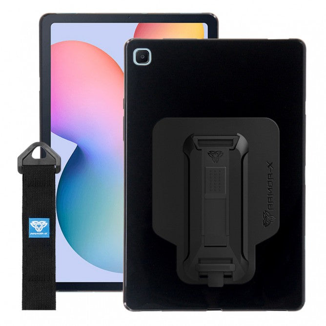 PXS-SS-S6L | SAMSUNG GALAXY TAB S6 LITE SM-P610/615 | SHOCKPROOF CASE W/ KICKSTAND & HAND STRAP & X-MOUNT ADAPTER