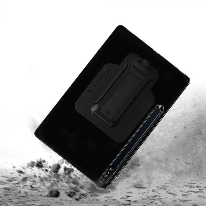 PXS-SS-S7P | SAMSUNG GALAXY TAB S7 PLUS S7+ SM-T970 / T975 / T976B | SHOCKPROOF CASE W/ KICKSTAND & HAND STRAP & X-MOUNT