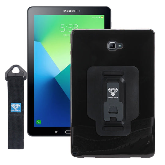Samsung Galaxy Tab A 10.1 (2016) P580 P585 | Shockproof Case W/ Kickstand & Hand Strap & X-Mount | PXS-SS33