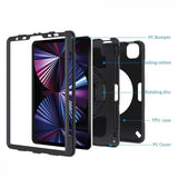 iPad Pro 11 ( 1st / 2nd / 3rd / 4th Gen ) 2018 / 2020 / 2021 / 2022 | Rainproof military grade rugged case with hand strap & kick-stand & pen holder | RIN-iPad-PR8 — view 6