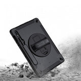 Samsung Galaxy Tab S8 SM-X700 / X706 & S7 SM-T870 / T875 | Rainproof military grade rugged case with hand strap and kick-stand | RIN-SS-X700 — view 4