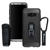 Samsung Galaxy S8 Shockproof Protective Case + Belt Clip & Carabiner | TP-S8-BK — view 1