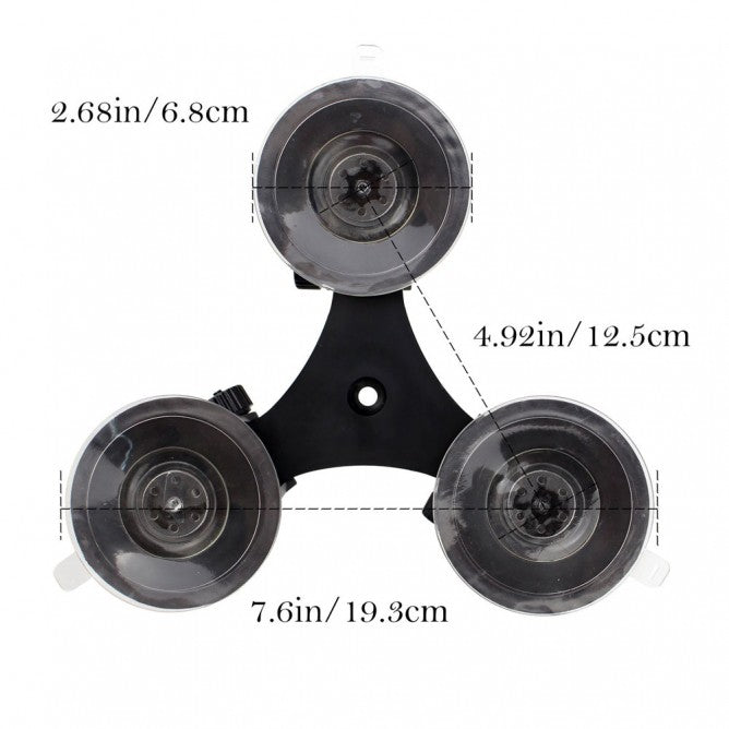 X76T | TRIPLE SUCTION CUP MOUNT | TYPE-T FOR TABLET
