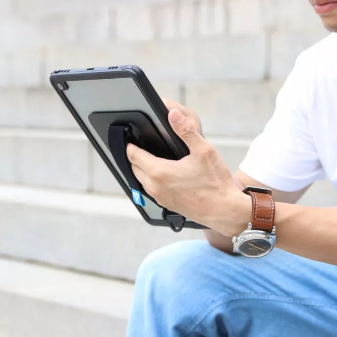 MXS-A10S | iPad 10.2 (7TH & 8TH & 9TH GEN.) 2019 / 2020 / 2021 | IP68 Waterproof Case With Handstrap & Kickstand & X-Mount