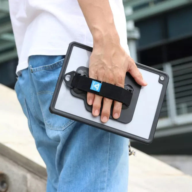 iPad 10.2 (7TH & 8TH & 9TH GEN.) 2019 / 2020 / 2021 | IP68 Waterproof Case With Handstrap & Kickstand & X-Mount | MXS-A10S