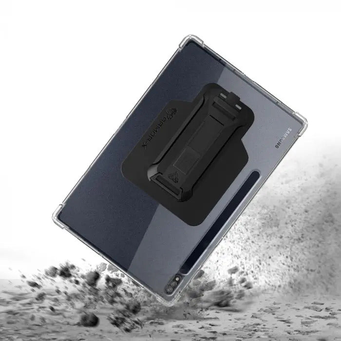 Samsung Galaxy Tab S8+ S8 Plus SM-X800 / SM-X806 | 4 corner protection case w/ hand strap kick stand & X-mount | ZXS-SS-S7P