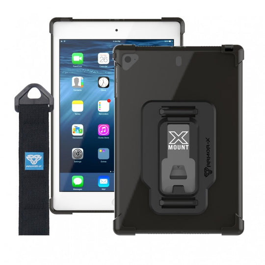 iPad Mini 5 (5th Gen) | 4 Corner Protection Case W/ Hand Strap & X-Mount | ZXS-iPad-M5